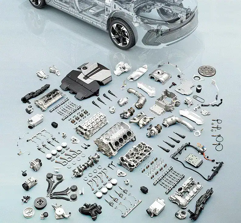 peças de motor automotivo